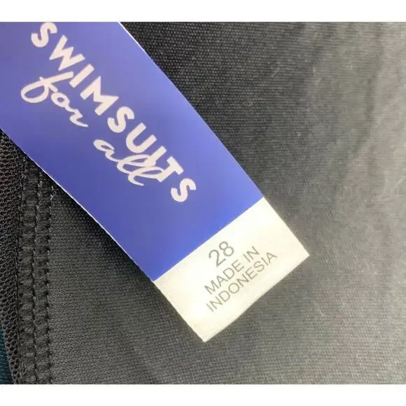 NEW Swim 365 x Swimsuits for All Plus Sz 28 Blue Crisscross Swim Dress Swimsuit - Picture 6 of 8